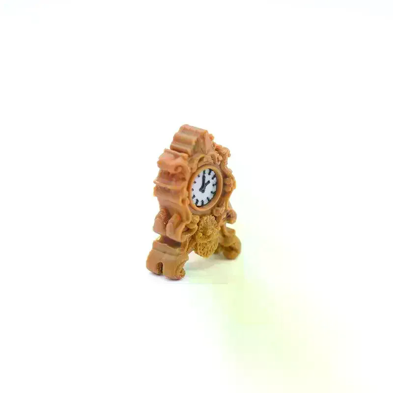1Pcs Vintage Style Table & Floor Clocks 1:12 Scale Dollhouse Miniature Clock For Doll House Decor DIY Accessories