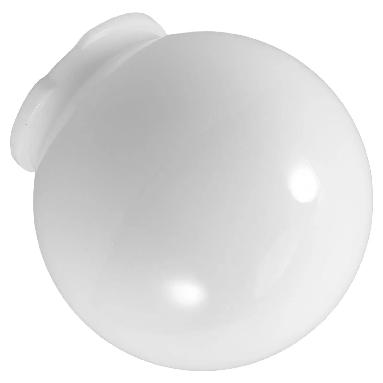 Outdoor Acrylic Globe Lampshade White Replaceable Post Mount Light Fixture for Garden Patio Driveway Pathway Illumination