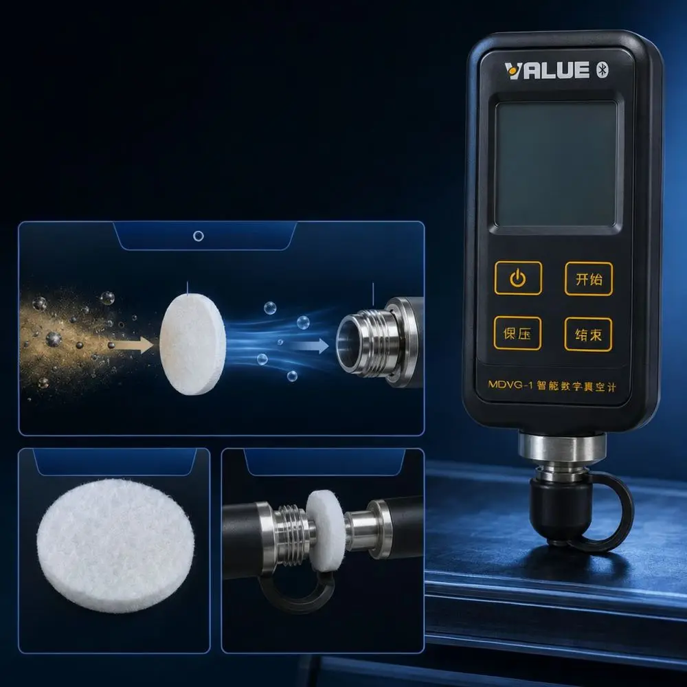 Pneumatic System Maintenance Part Filter Pad For Value Digital Vacuum Gauge Oil Resistant Barrier Protection Membrane Accessory
