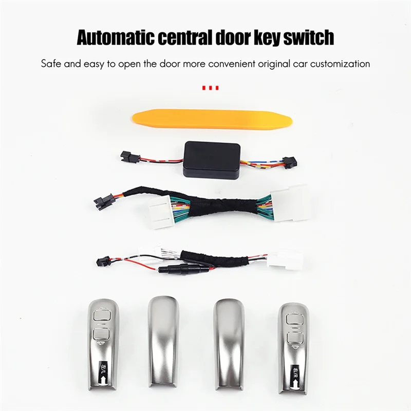 Car ABS Plating Electric Middle Door Switch Button Auto Parts for TOYOTA Alphard Vellfire 2015-2022