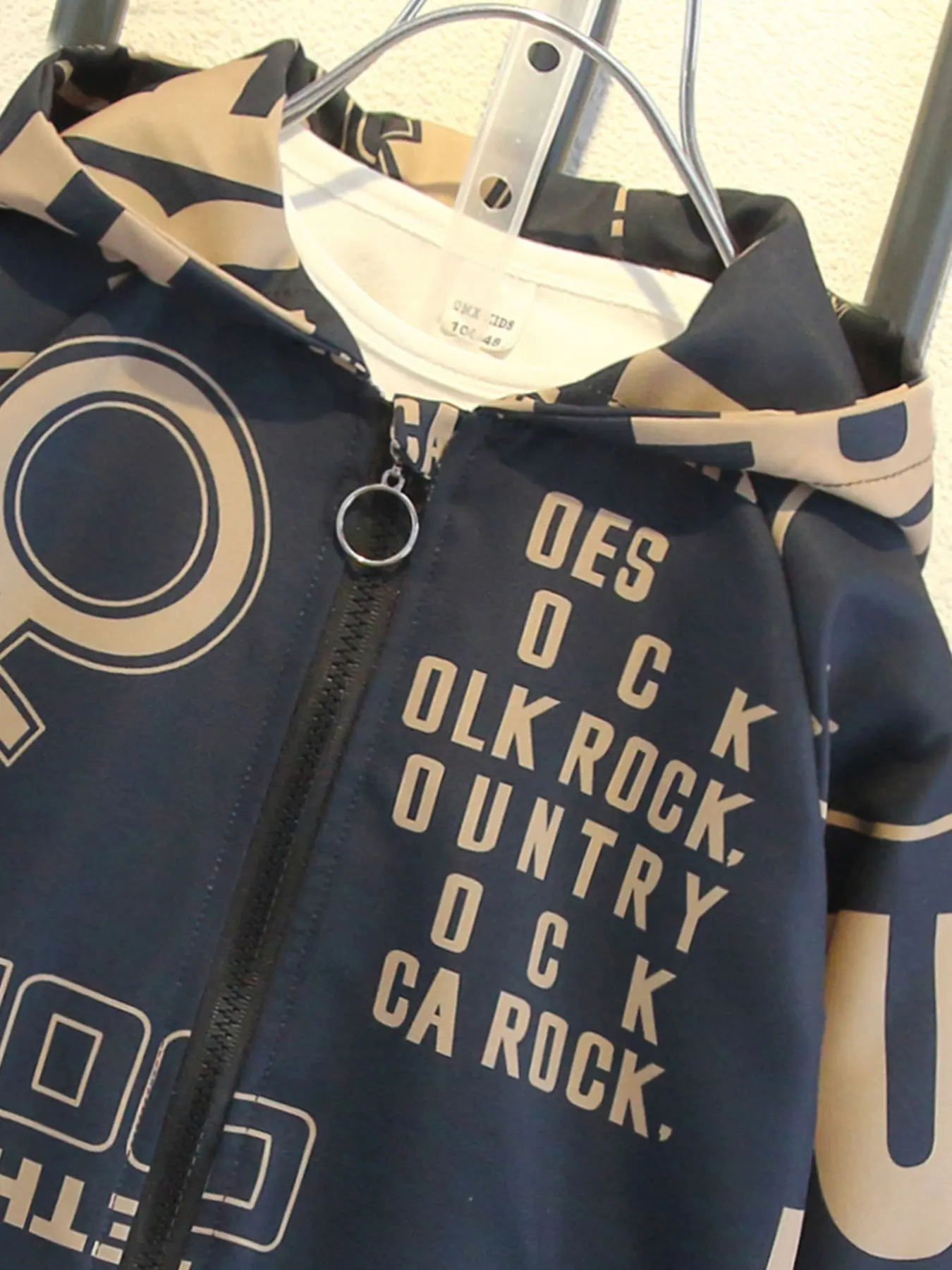 سترات بغطاء للرأس مطبوعة بالكامل للأولاد، طراز عصري، للربيع/الخريف، للأعمار من 3 إلى 10 سنوات #4