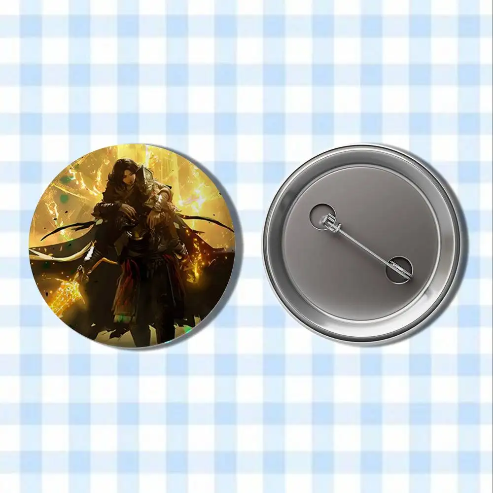 Hot Games E-Eldens R-Rings Badges Button Round Creative Pin Brooch Badge Bag Decor Accessories Fans Collect Friends Gifts