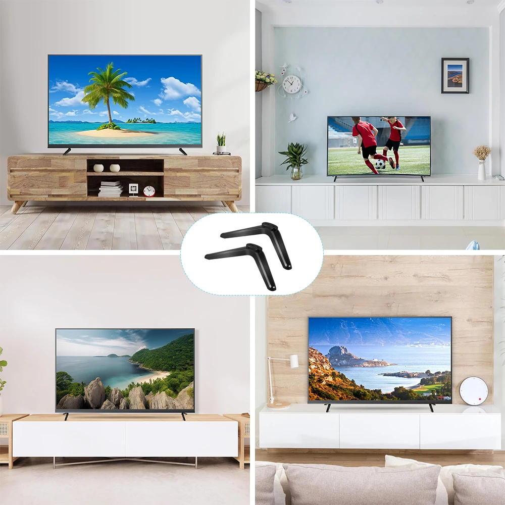 Suitable for TV base stand legs universal TV stand base mount with screws set suitable for living room bedroom image 2