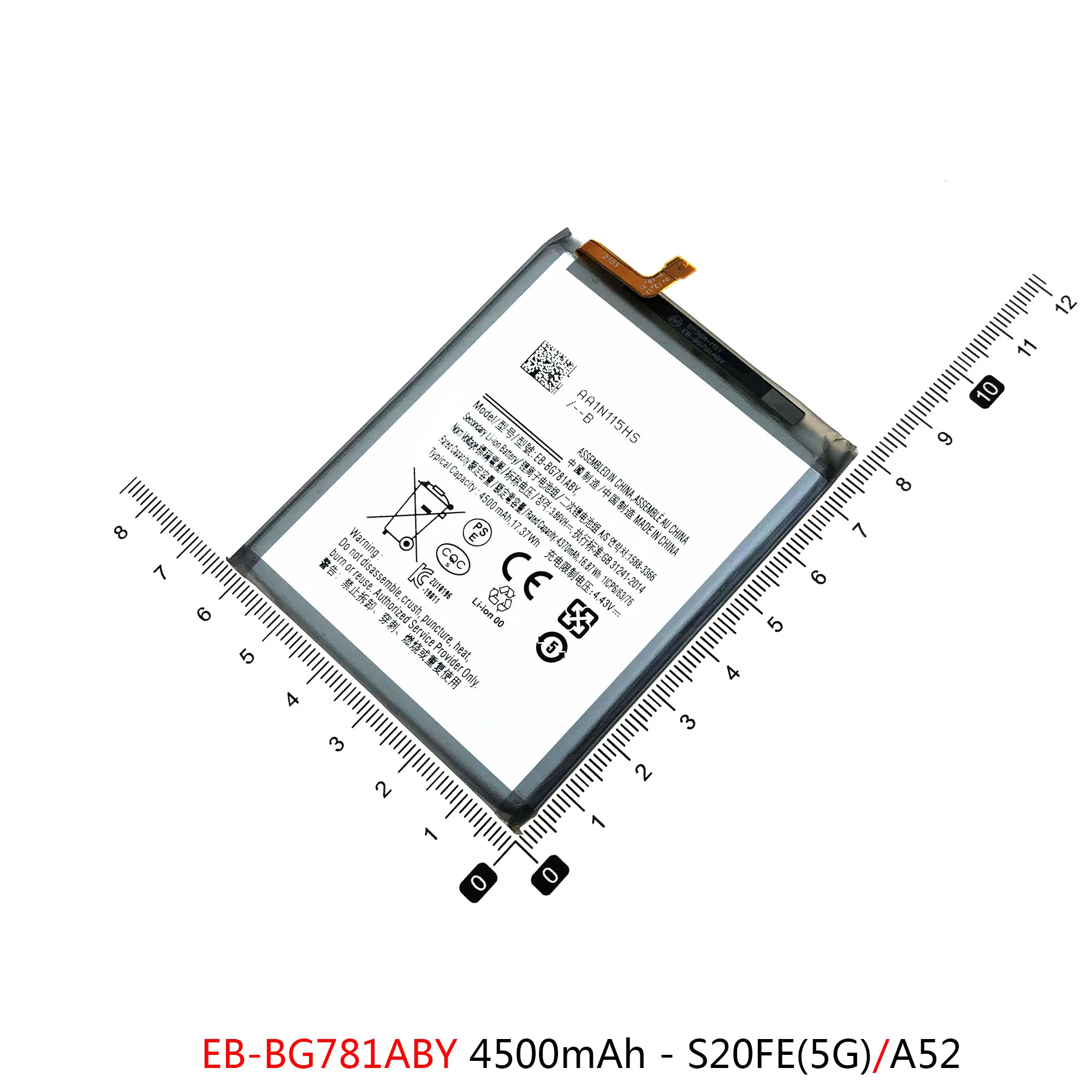 EB-BG980ABY Battery For Samsung Galaxy S20 S20FE 5G A52 S20+ S20Plus S20Ultra Batteries EB-BG781ABY EB-BG985ABY EB-BG988ABY