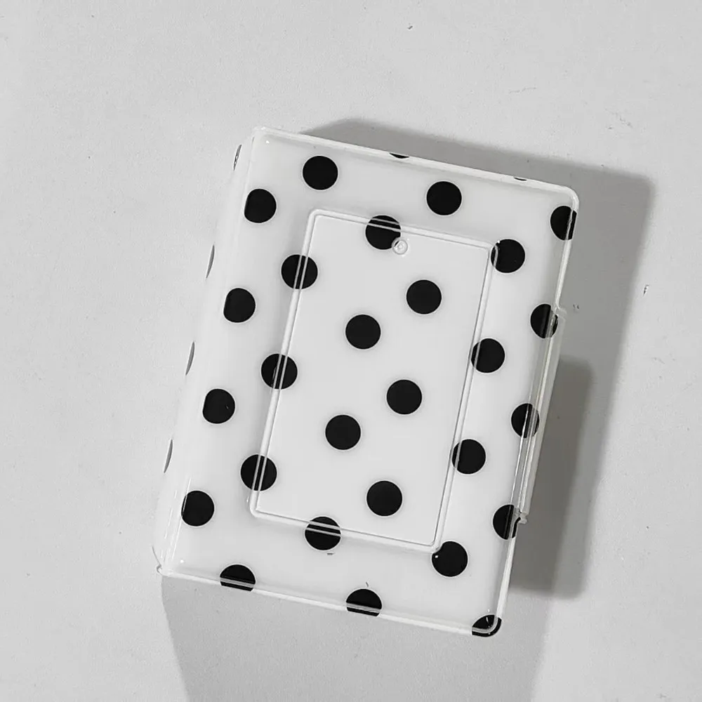 Kawaii Polka Dot Photo Album 3 Inch 40 Slots Photocard Binder Collectible Idol Picture Storage Book
