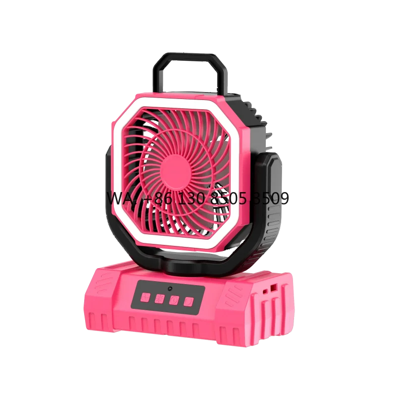 

New Arrival F6s 20000mAh Type-C Rechargeable Remote Control 4 Speed Camping Fan with Led Light & Power Bank for Home Outdoor