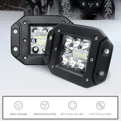 5inch Car Flush Mount LED Work Light Bar OffRoad 12V 24V Spot Flood LED Light 9-36V 39W 6000k Super Bright For ATV Truck