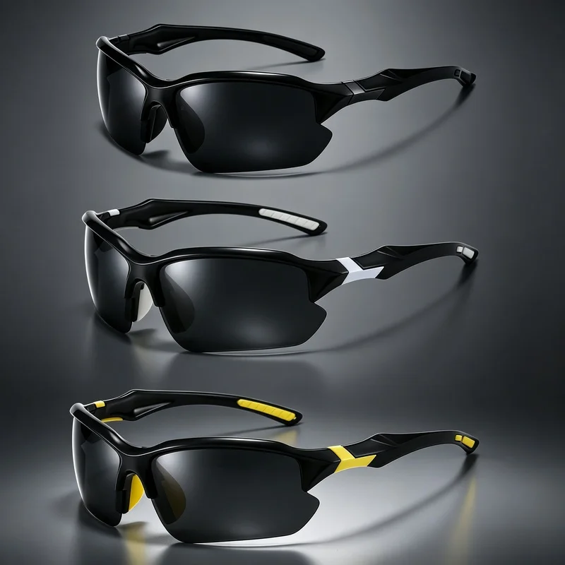 3pcs Sports Polarized Sunglasses MenTAC Glasses Outdoor Casual Windproof Glasses For Cycling, Baseball, Running Fishing Golf