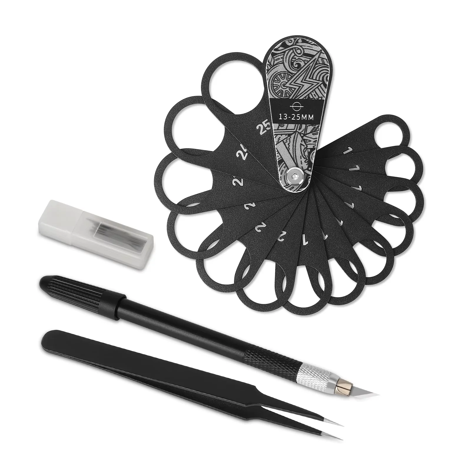 Circle Cutting Template Kit Cutter Tint Film Tool Car Protective Film For Vehicle Reversing Parking Sensor  Stainless Wrap Tools