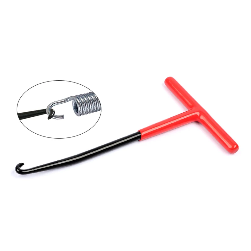 New 1Pc Exhaust Spring Puller Repair Tool For Springs Removal Motorcycle Exhaust Spring Hook T Shaped Handle Installer Hooks