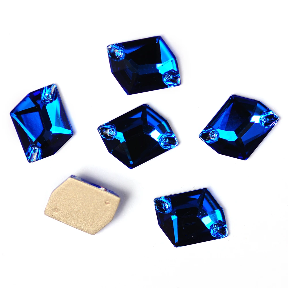 YANRUO 3265 Cosmic Capri Blue Crystals For Needlework Stones And Crystal Sew On Rhinestone Diy Sewing Crystal For Clothing