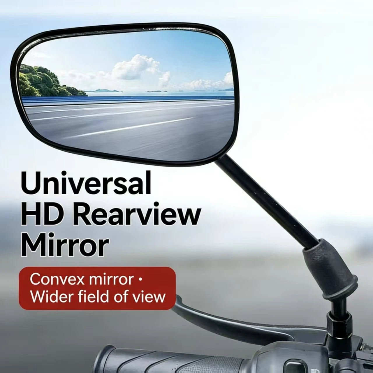 

General Purpose Series Electric Vehicle Mirror 8mm Positive Thread Universal High Definition Wide Angle Mirror
