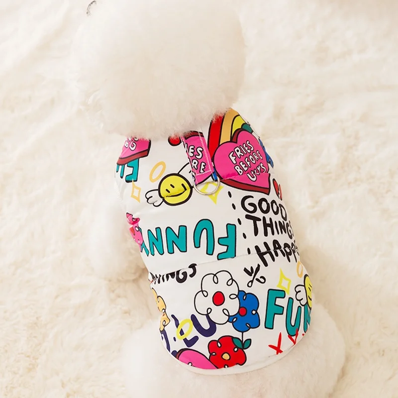 Cute Print Pet Dog Jacket Coat Luxury Dog Clothes Winter Warm Puppy Down Jacket Soft Cat Coat Pet Costumes Chihuahua Dog Clothes