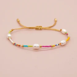 Go2boho Beautiful Design New In Summer Fashion Friendship Bracelet For Women Bohemian Trendy Mix Pearl Seed Bead Jewelry