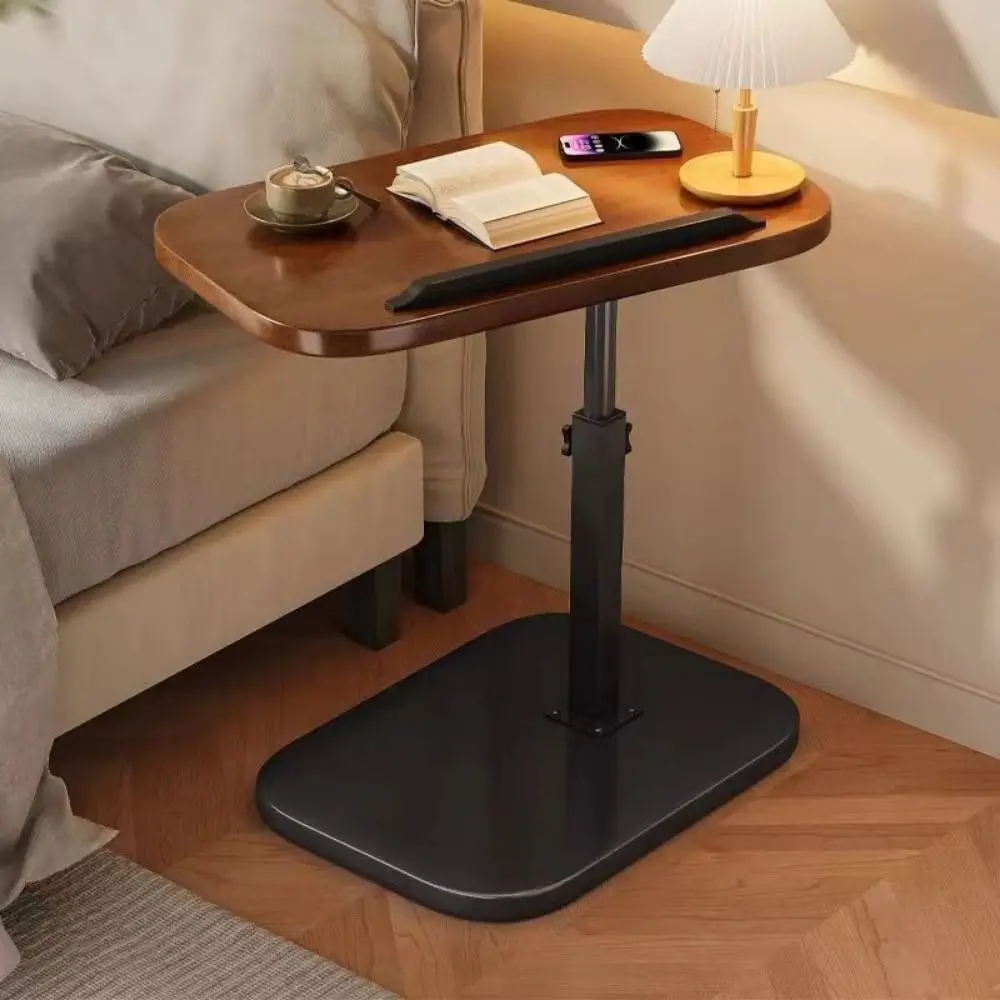 

Foldable Sofa Edge Table Flip Desktop C-Shaped Adjustable Bedside Table Easy Installation Space Saving Rotating Coffee Table