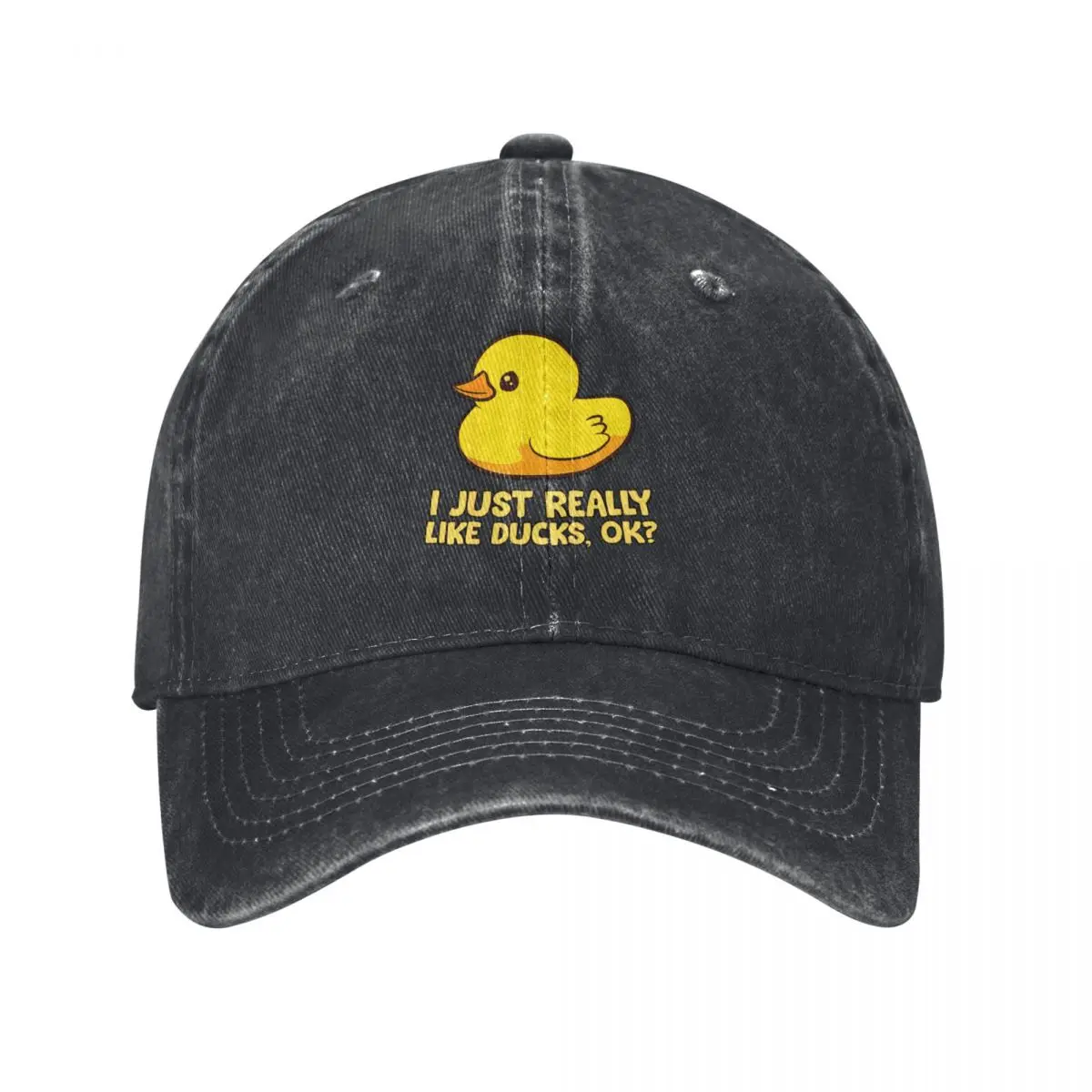 

I Just Really Like Ducks Ok Rubber Duck Baseball Cap Sunscreen Unique hats Women's Beach Visor Men's