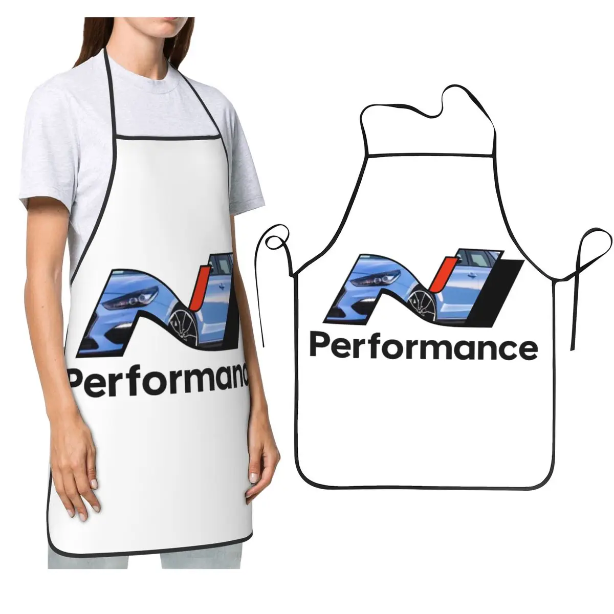 

Фартуки N PERFORMANCE для шеф-повара, приготовления пищи, выпечки, нагрудник без рукавов, кухонный сарафан для чистки для женщин и мужчин, рисование