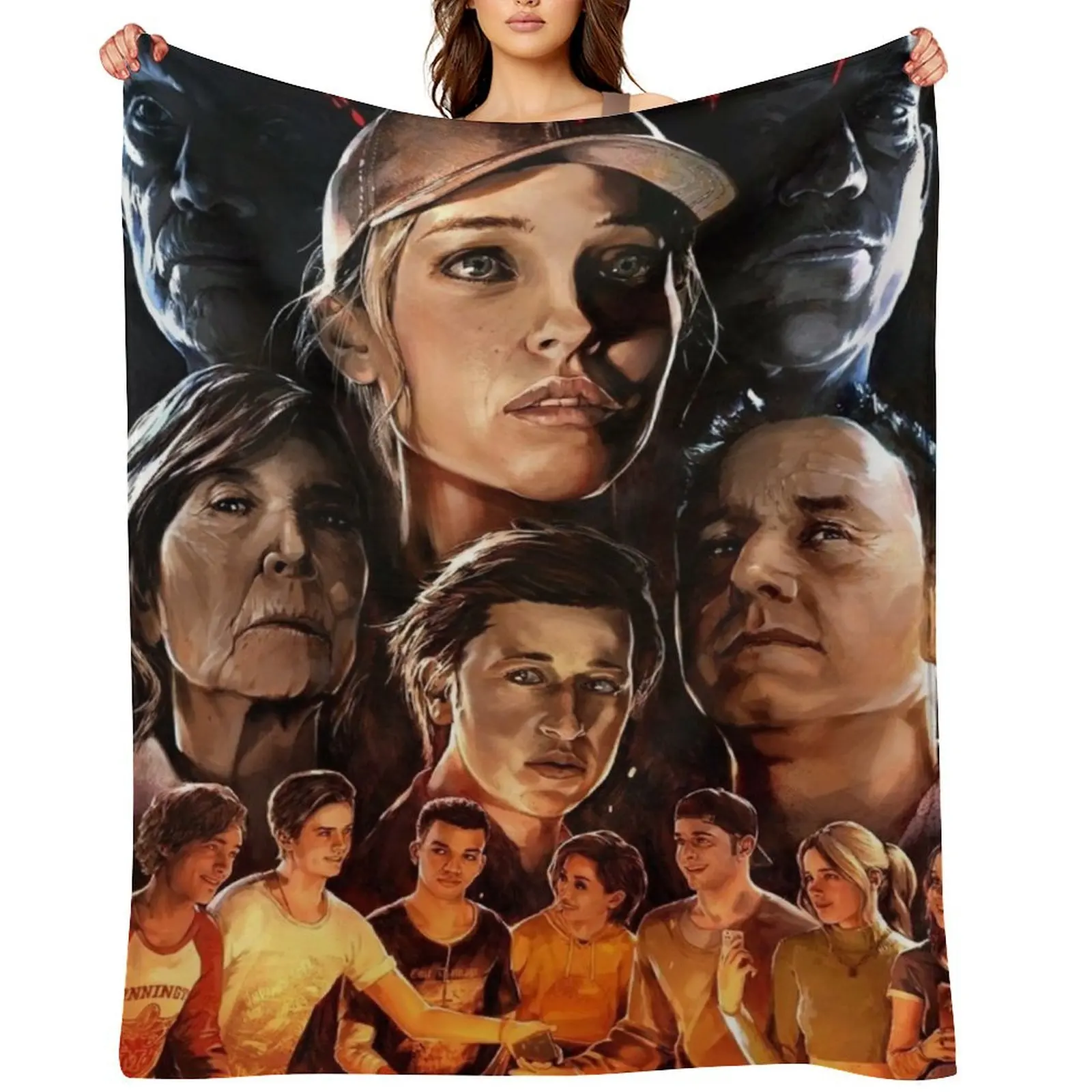 

Hacketts Quarry Summer Camp Throw Blanket Flannels Kid'S Decorative Sofa Camping Blankets