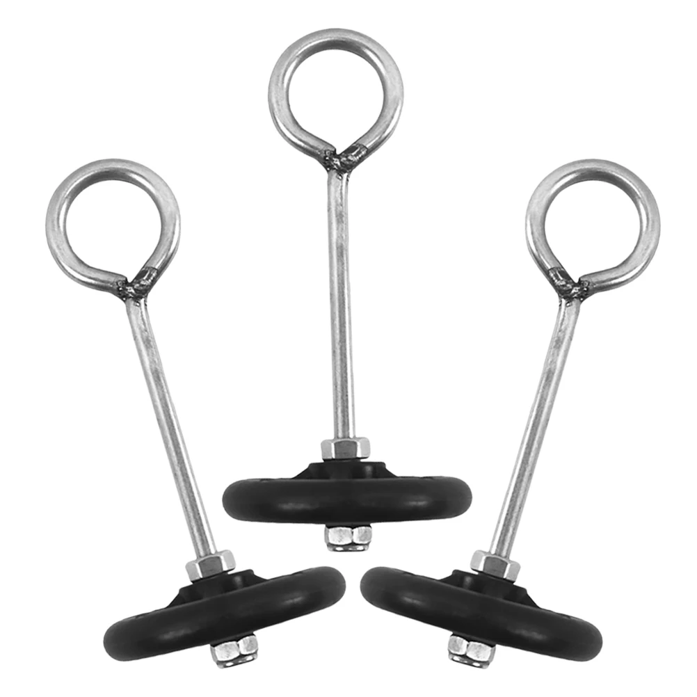

3pcs Buckle Stainless Steel Thickened Durable Livestock Nose Farm Cow Traction Tool Traction Ring Cow Cattle Accessories Metal