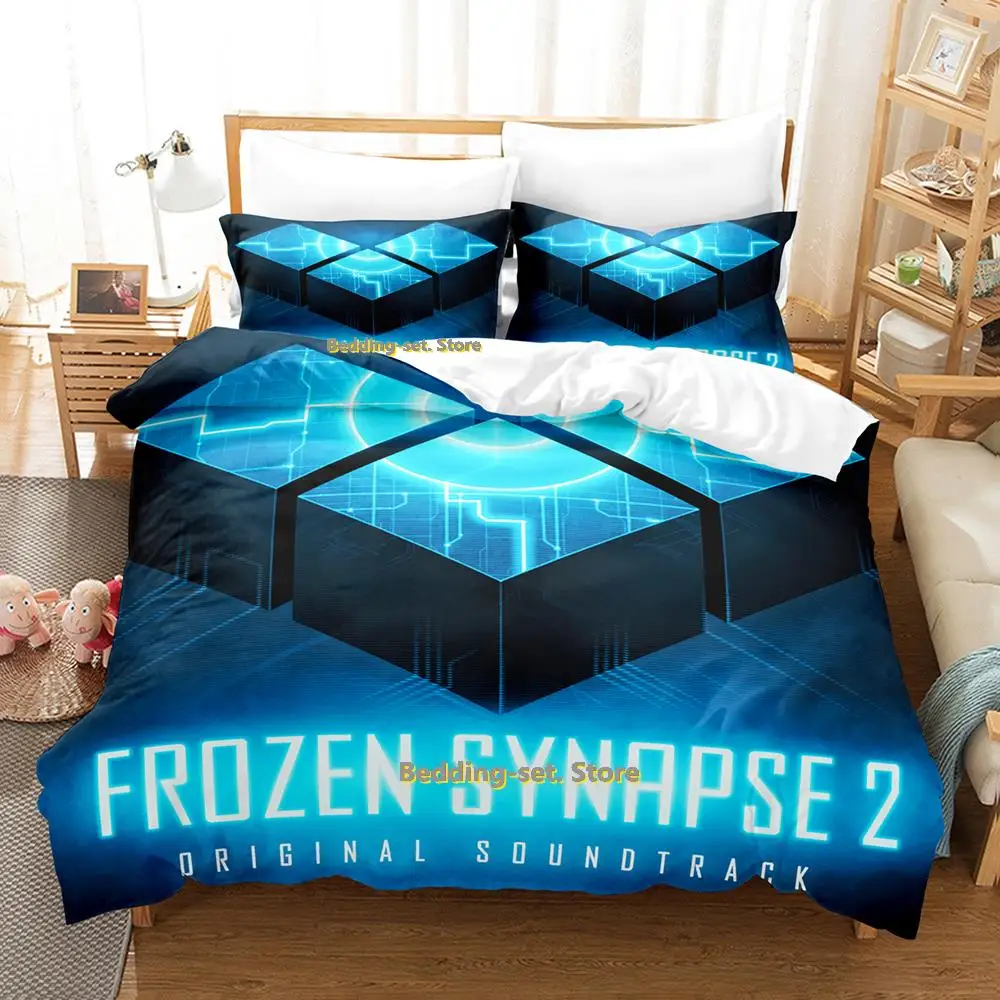 Game Frozen Synapse Bedding Set Single Twin Full Queen King Size Bed Set Adult Kid Bedroom Duvetcover Sets Anime Bed Sheet Set