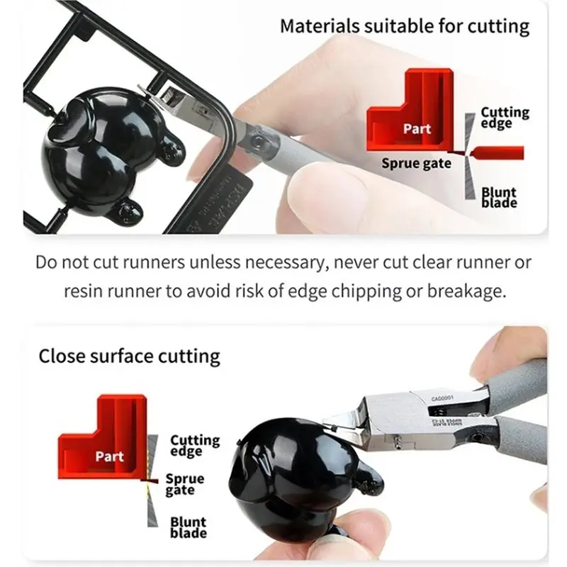 BAAG-ST-C2 Ultra-Thin Single Blade Precision Cutting Tool Hobby Nipper For Model For Fine Detail Trimming And Sprue Solder Remov