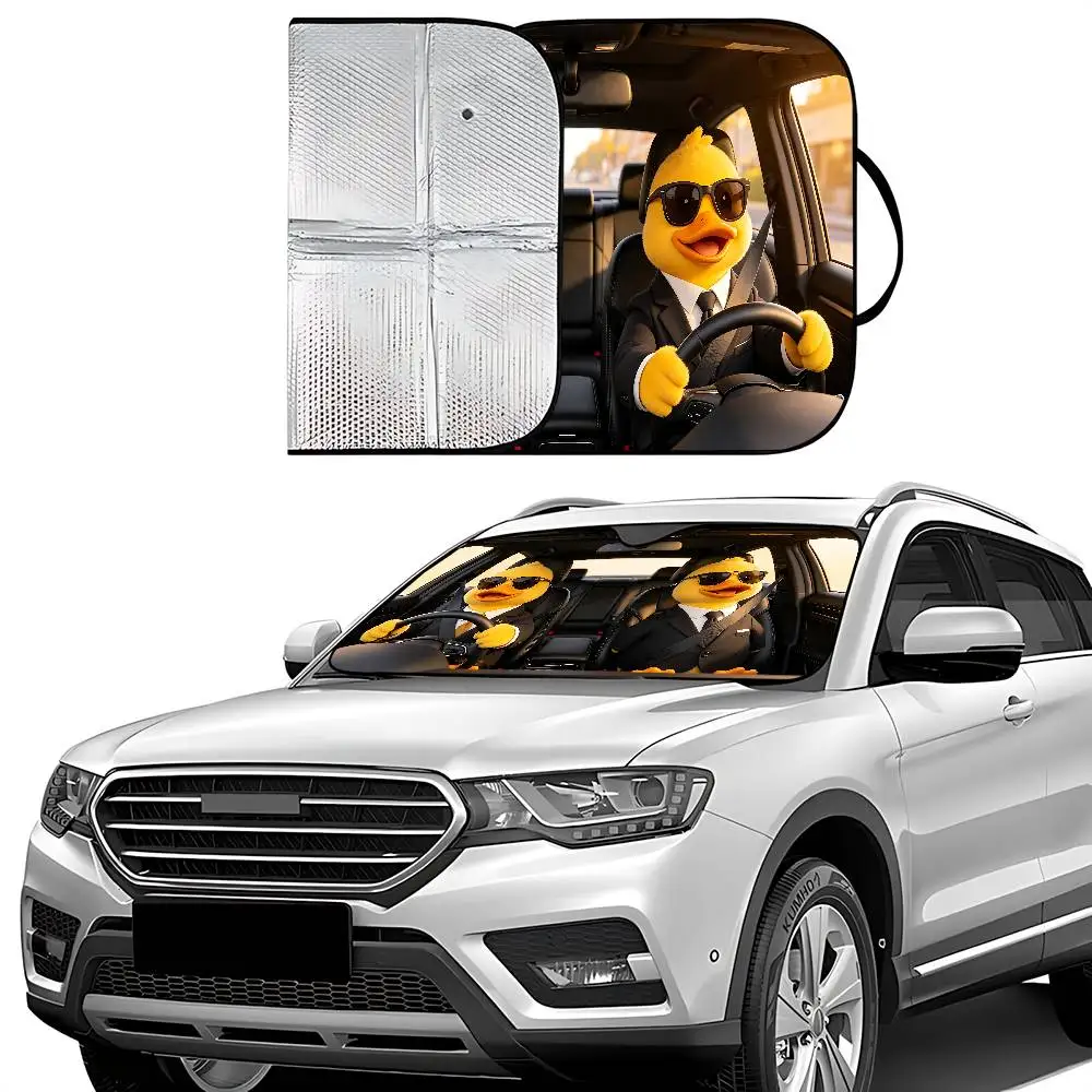 Little Yellow Duck Drive Car SunShade Car Sunshade Covers Cover Universal Windscreen Folding Visor