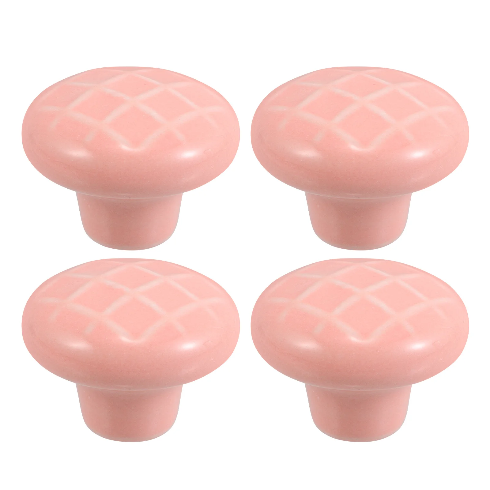 

4Pcs Pink Ceramic Drawer Pull Knobs Single Hole Cabinet Handles Decorative Knobs for Dresser Kitchen Closet Bathroom Furniture