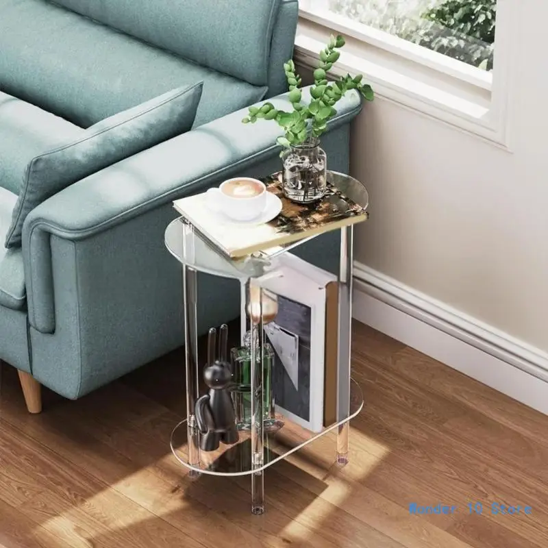 Elegant Oval Rack Holder Multipurpose 2 Layer Storage Shelf Efficient Home Organization Stand Holder Rack