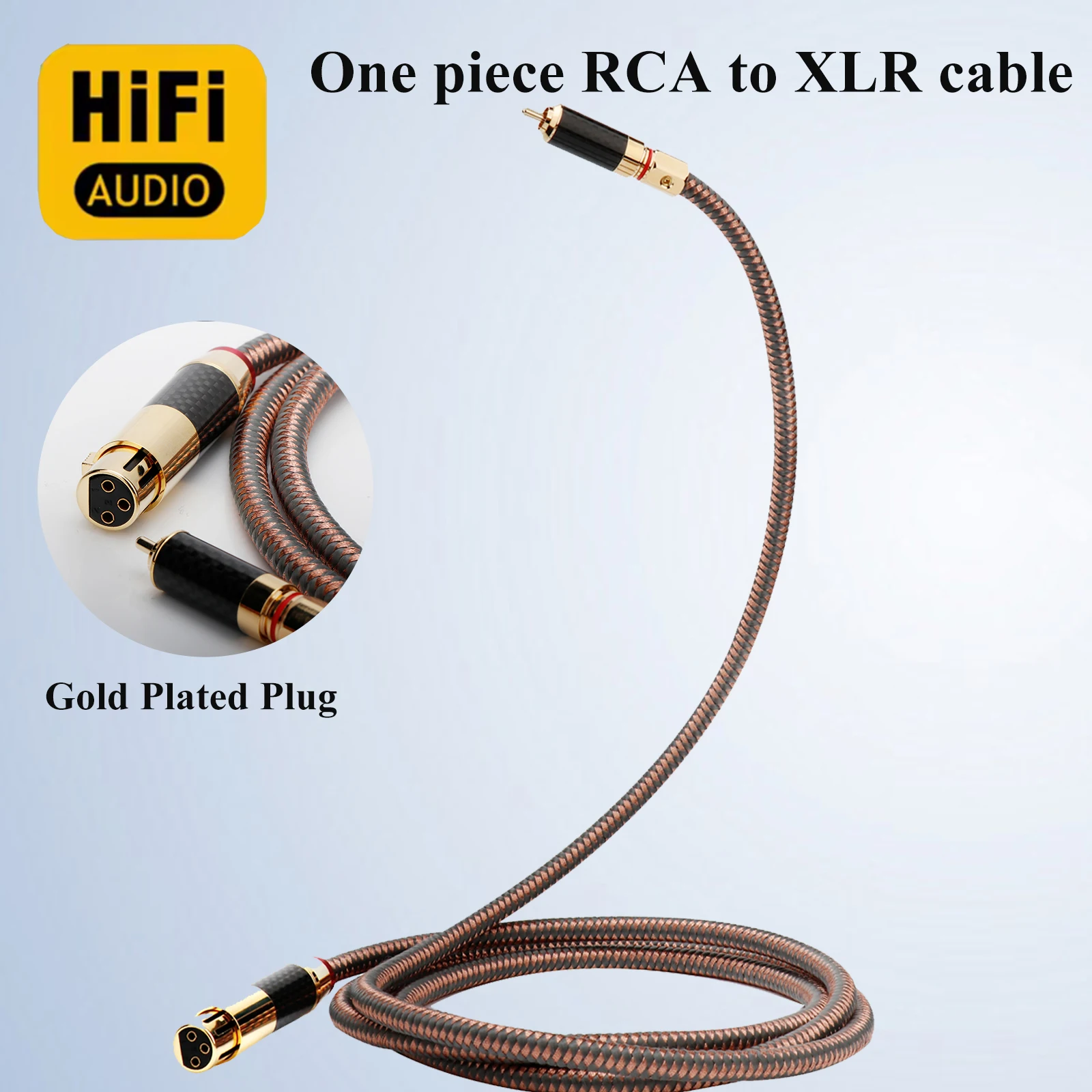

Hifi Fever XLR Female to RCA Male Cable XLR Interconnect Audio Cable with Gold Plated Plug