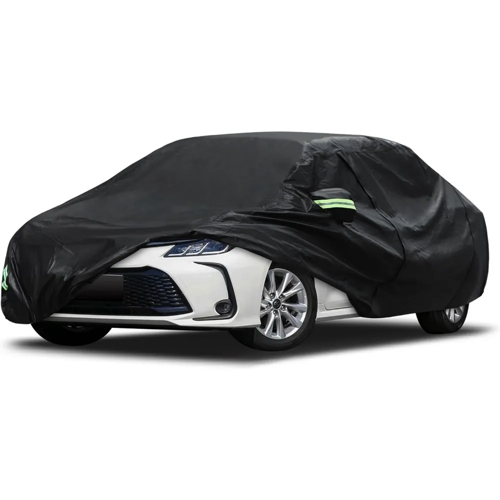 

Custom Fit Car Cover for Toyota Corolla 2000-2025 & Honda Civic 1991-2025, Waterproof with Door Zipper