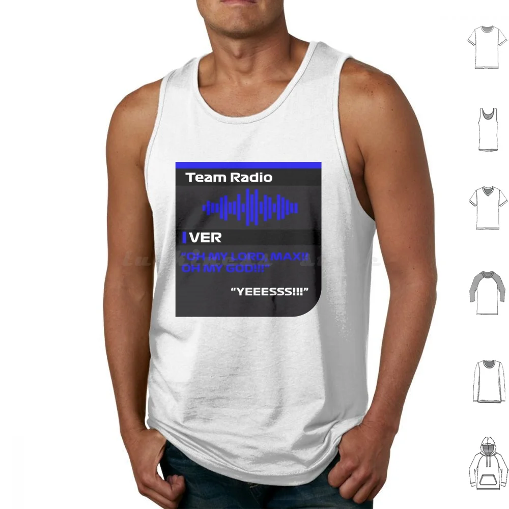 Oh My Lord Max Board Radio Tank Tops Vest Sleeveless World Board Radio Radio Oh My Lord Max Team Racing Alex Albon Gianpiero