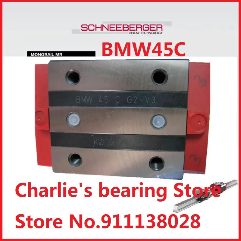 1pc 100% brand new original genuine SCHNEEBERGER Ball-MONORAIL block BMW45C(BMC45)