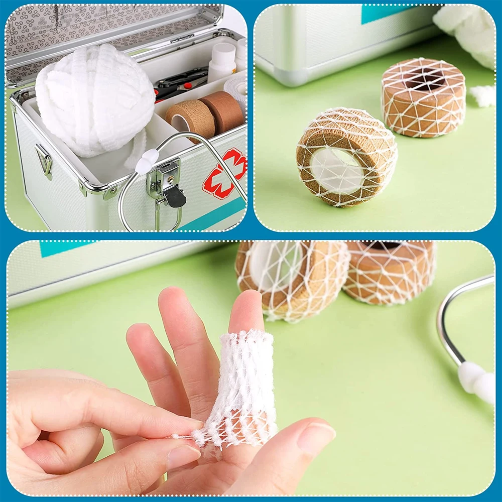 1 Roll Fix Net Tubular Bandage Elastic Net Dressing Breathable Tubular Gauze Stretch Bandage for Wrist Forearm Elbow Wound