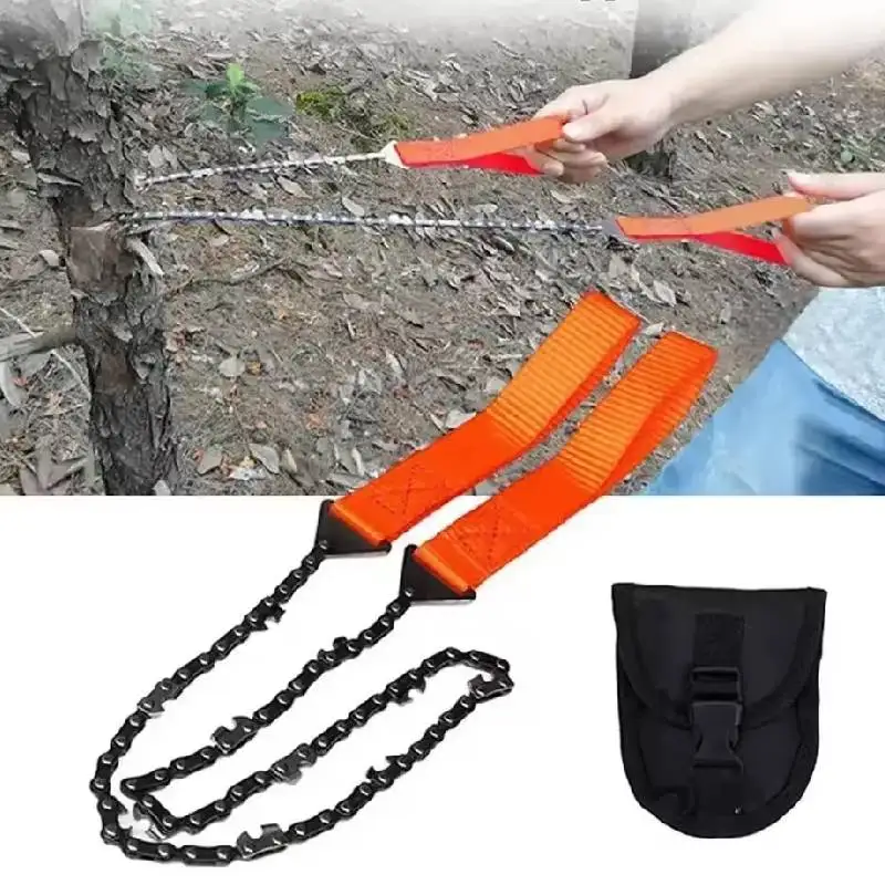 

Portable Survival Chain Saw Chainsaws Emergency Camping Hiking Tool Pocket Hand Tool Pouch Outdoor Pocket Chain Saw 24 Inch