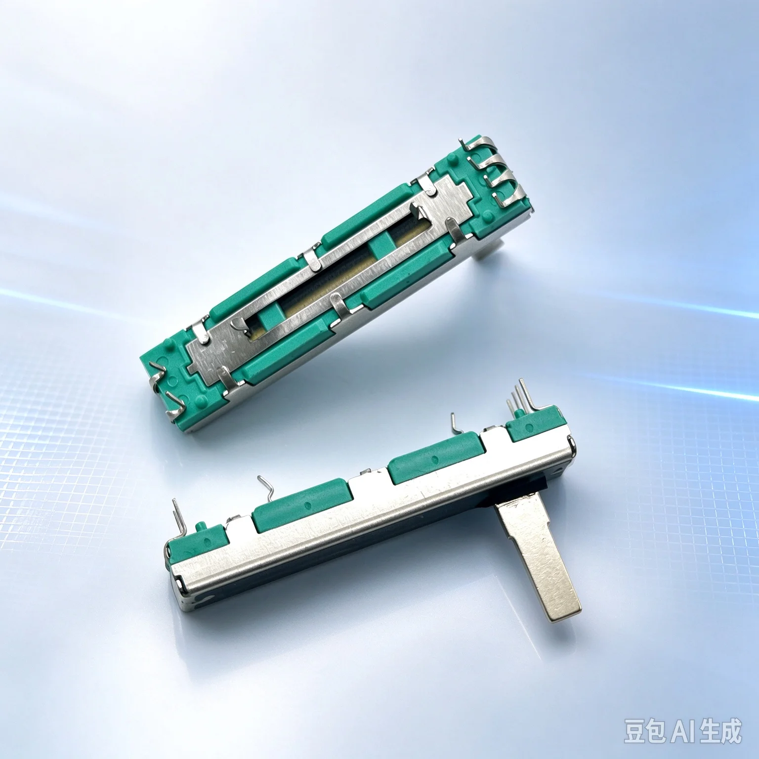Sliding for Dual Linear Potentiometer 45mm B10K B20K B50K B100K 15mm Shaft  20pcs