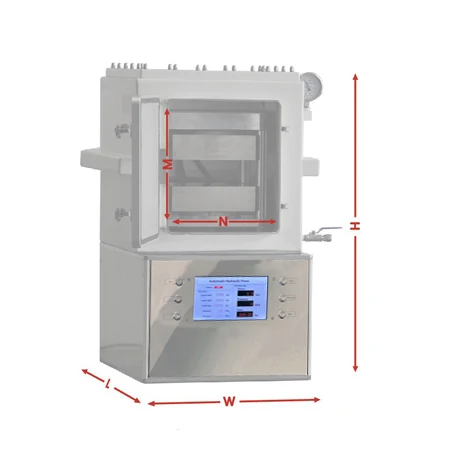 500C Lab Scale Vacuum Automatic Hot Press Machine