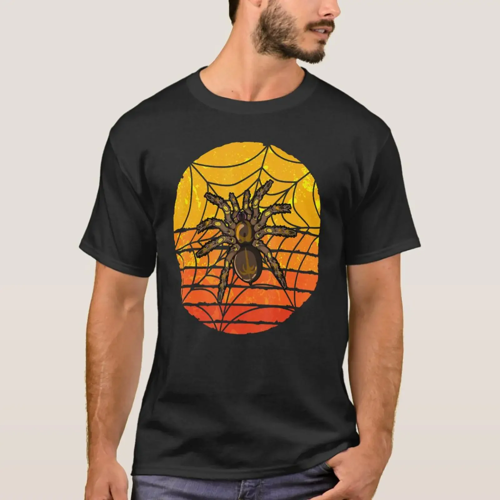 Retro Spider Arthropod Tarantula Pet Arachnid Spi T Shirt vintage Washed streetwear Breathable Stretched Top For Everyday Wear
