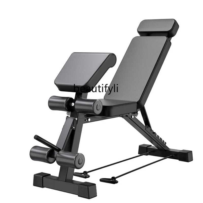 Dumbbell Stool Bench Press Folding Home Equipment Sit-up Assists