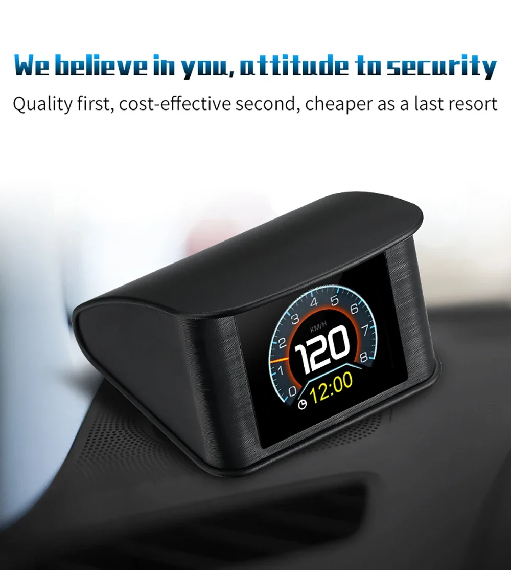 Neues OBD2 - P10 Pro Auto-LCD-Messgerät Smart Auto Digital Head Up Display mit 12 Hauptfunktionen Alnrm-System für Auto – Detail 13
