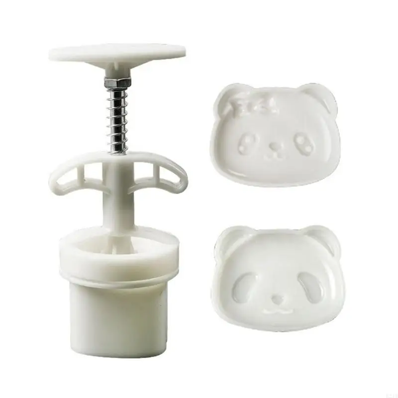 Hand-Pressure Moon Cake Mold Panda/Bamboo Cookie Stamps Mooncake Makers 