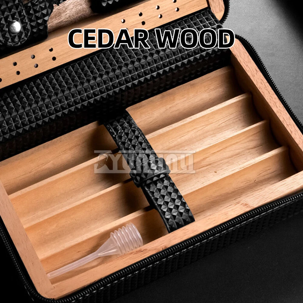 CLA-23KW1 Portable Humidor Cigar Box 4 PCS Humidifier Pack for Traveling Smoking Set Cigar