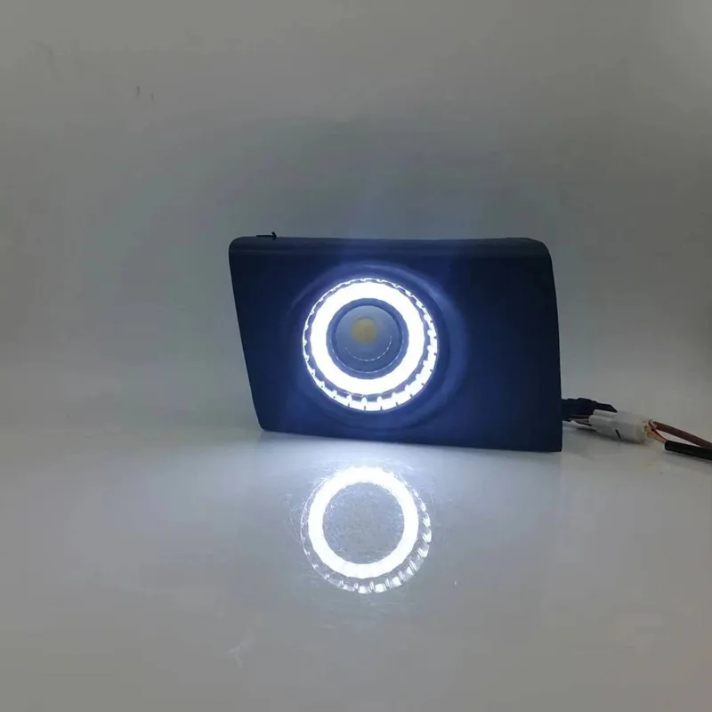 LED Angel Eye Fog Light Assembly Kit For Hyundai Tucson 2004 2005 2006 2007 2008 2009 2010 2011 2012  Dual Color Angel Eye Daytime Running Lights Lamp DRL Daylight Driving Accessories Kits view 5