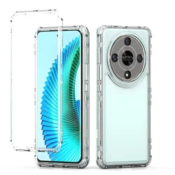 3 in 1 Hybrid Armor Shockproof Phone Case For Honor X9B Magic 6 Lite 5G Hard Plastic Frame Transparent TPU Back Cover Fundas