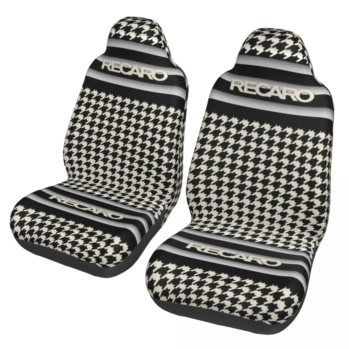 Recaros Seat Houndstooth Universal Car Seat Cover Auto Interior Women Car Seats Covers Fiber Fishing