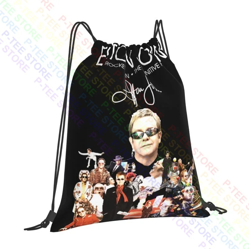 Elton John Rocket Man The Definitive Hits Drawstring Bags Gym Bag Fashion New Style Lightweight Multi-function