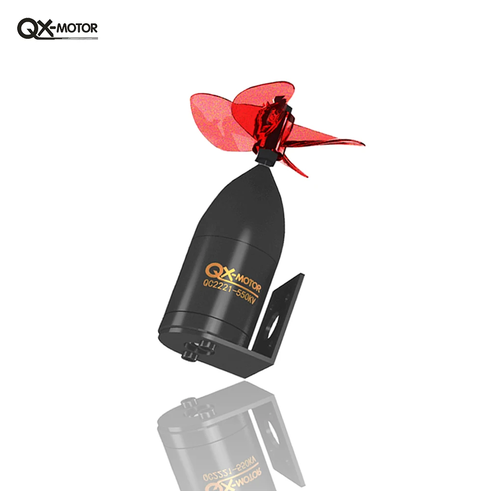 Underwater Thruster QX-MOTOR Waterproof Brushless Motor QC2221 380KV 550KV For Ship Model Toys