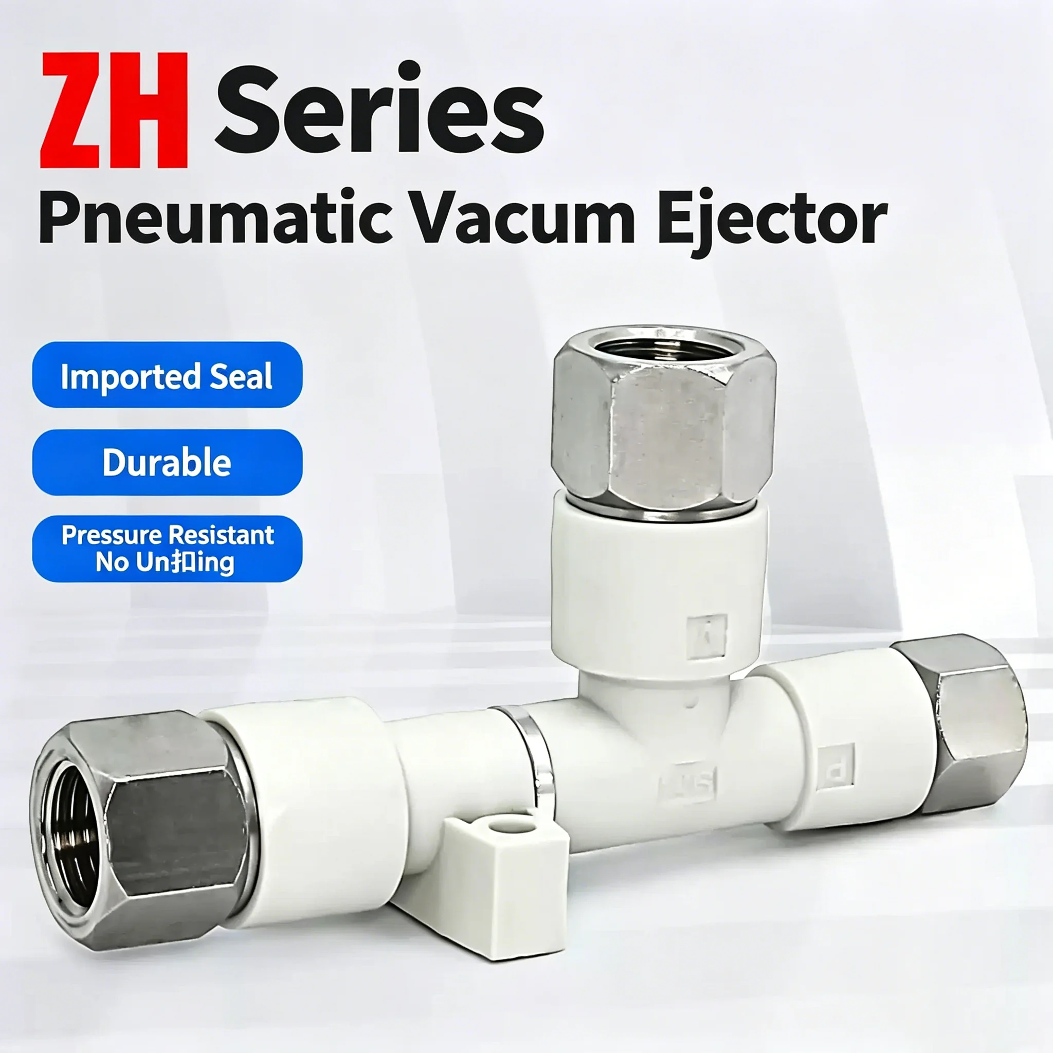 Pneumatic Ejector Generator Negative Pressure Vacuum Connector ZH05/07/10/13 ZH05DL-06-06-08 Pneumatic Vacuum ZH Vacuum