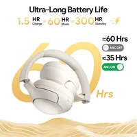 Casque sans fil QCY H3 ANC, réduction de bruit active hybride 43 dB, Bluetooth 5.4, casque Hi-Res avec LDAC, casque supra-auriculaire, 60 heures d'autonomie 4