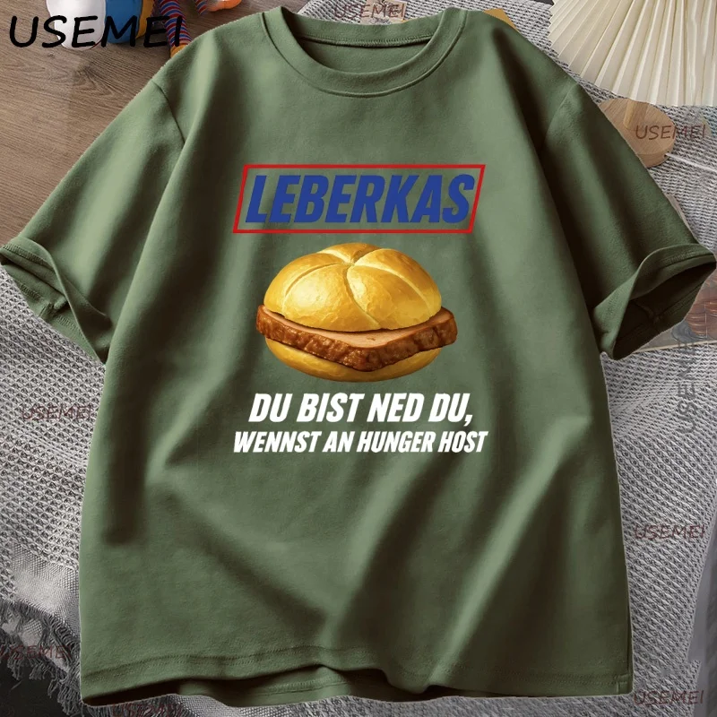 Leberkas تي شيرت مضحك البافارية ميمي تي شيرت محاكاة ساخرة في سنيكرز التي شيرت مثالية لمحبي بايرن مضحك قصيرة الأكمام ملابس الشارع