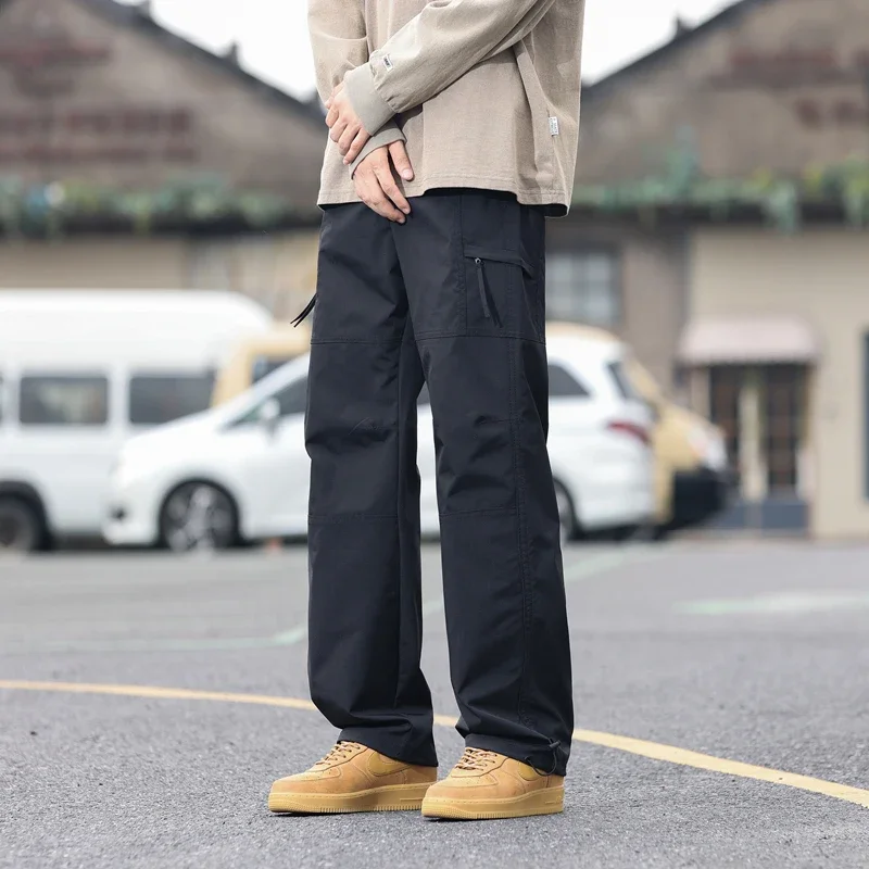 Men's Charge Pants Wide Leg Drop Work Wear Fashionable Handsome Casual Versatily Everyday Trendy Pants